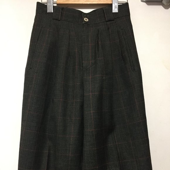 VINTAGE GIORGIO SANT ANGELO HIGH RISE WOOL PANTS SIZE 8P - Picture 1 of 6